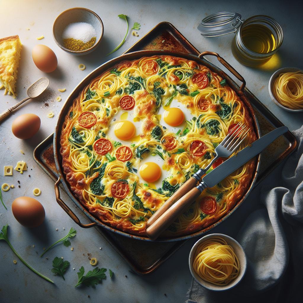 spaghetti frittata