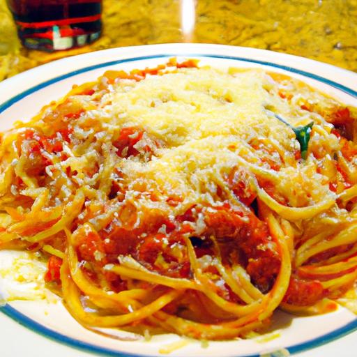 spaghetti with marinara sauce