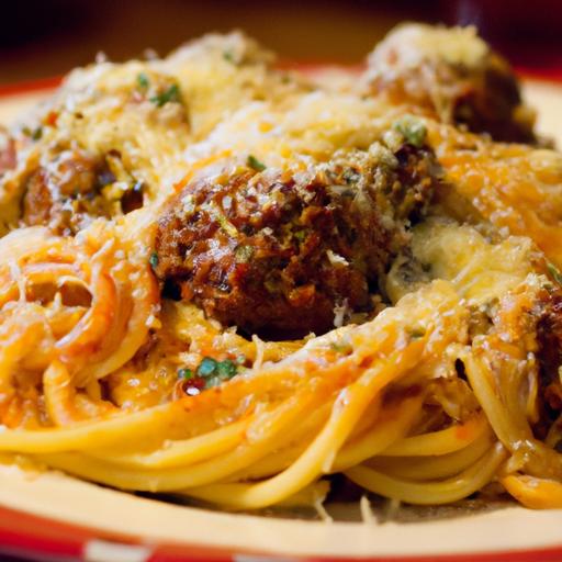 Spaghetti with Meatballs and Parmesan