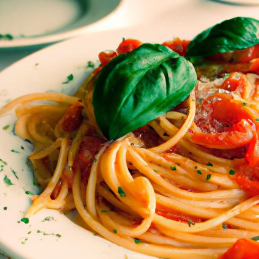 spaghetti with tomato sauce