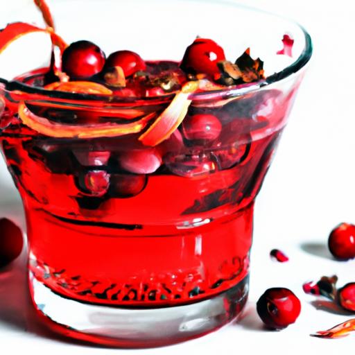 Spiced Whiskey and Cranberry Cocktail