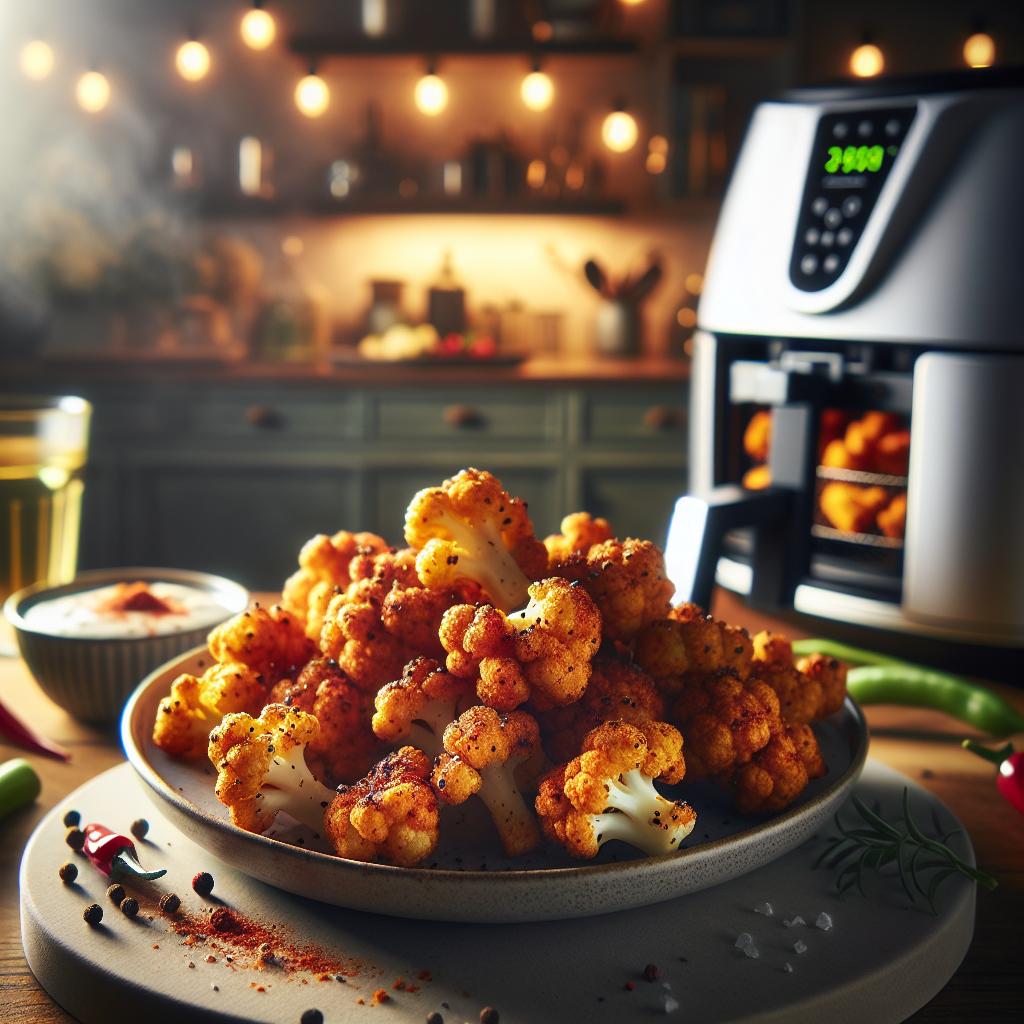 Spicy Air Fryer Cauliflower Bites