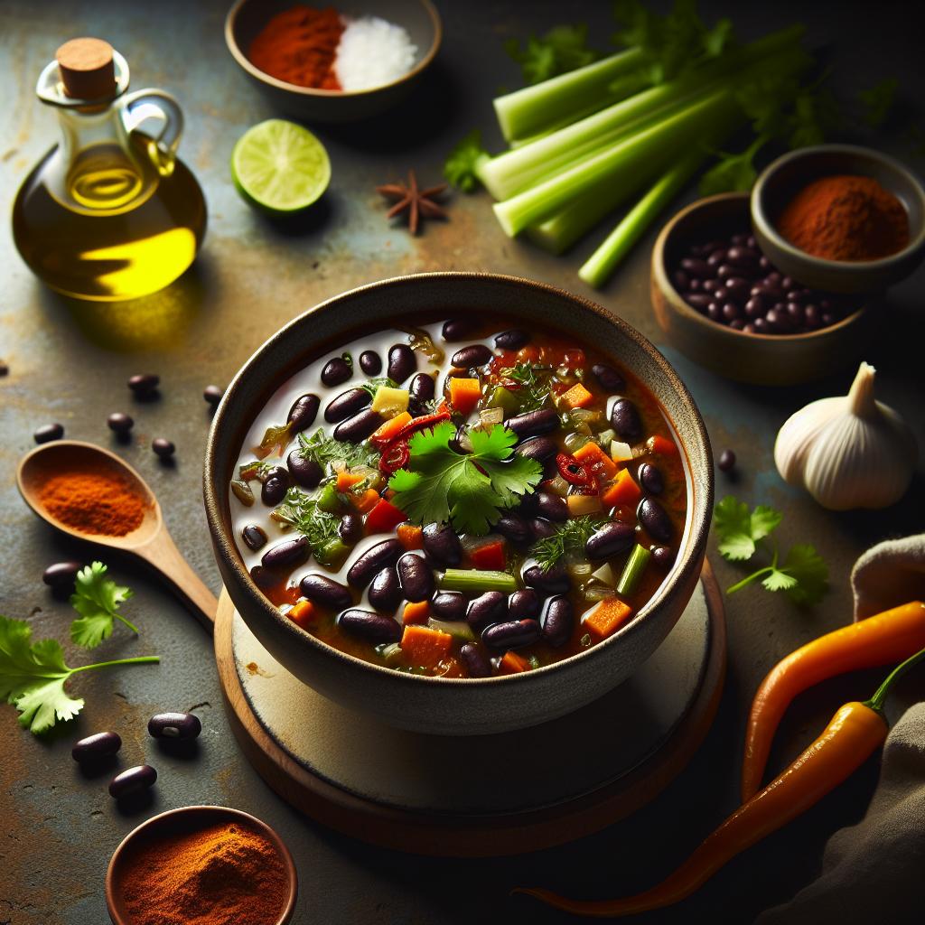 spicy black bean soup