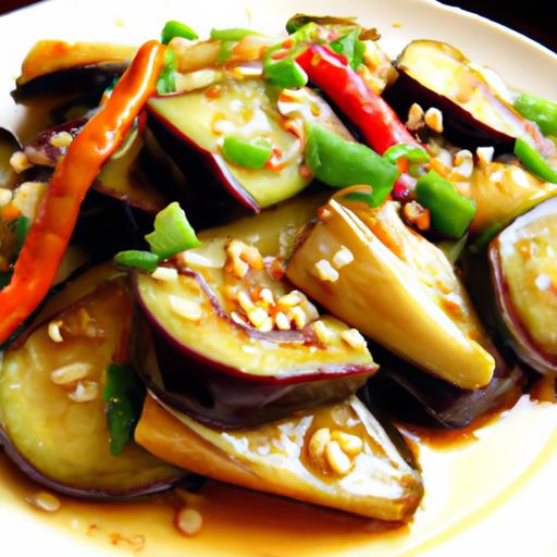 spicy eggplant stir fry