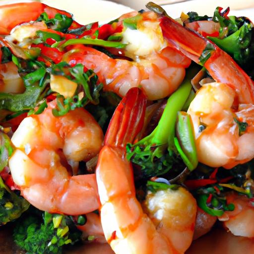 spicy garlic shrimp stir fry