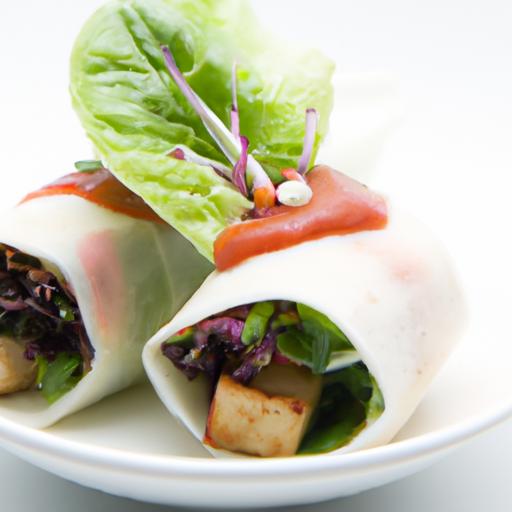 Spicy Korean Tofu Wraps