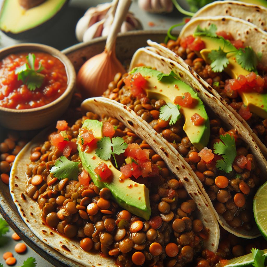 Spicy Lentil Tacos