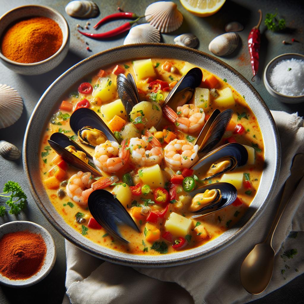 spicy seafood chowder