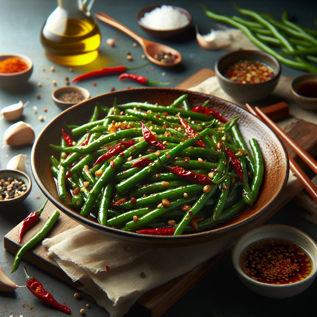 spicy stir fried green beans