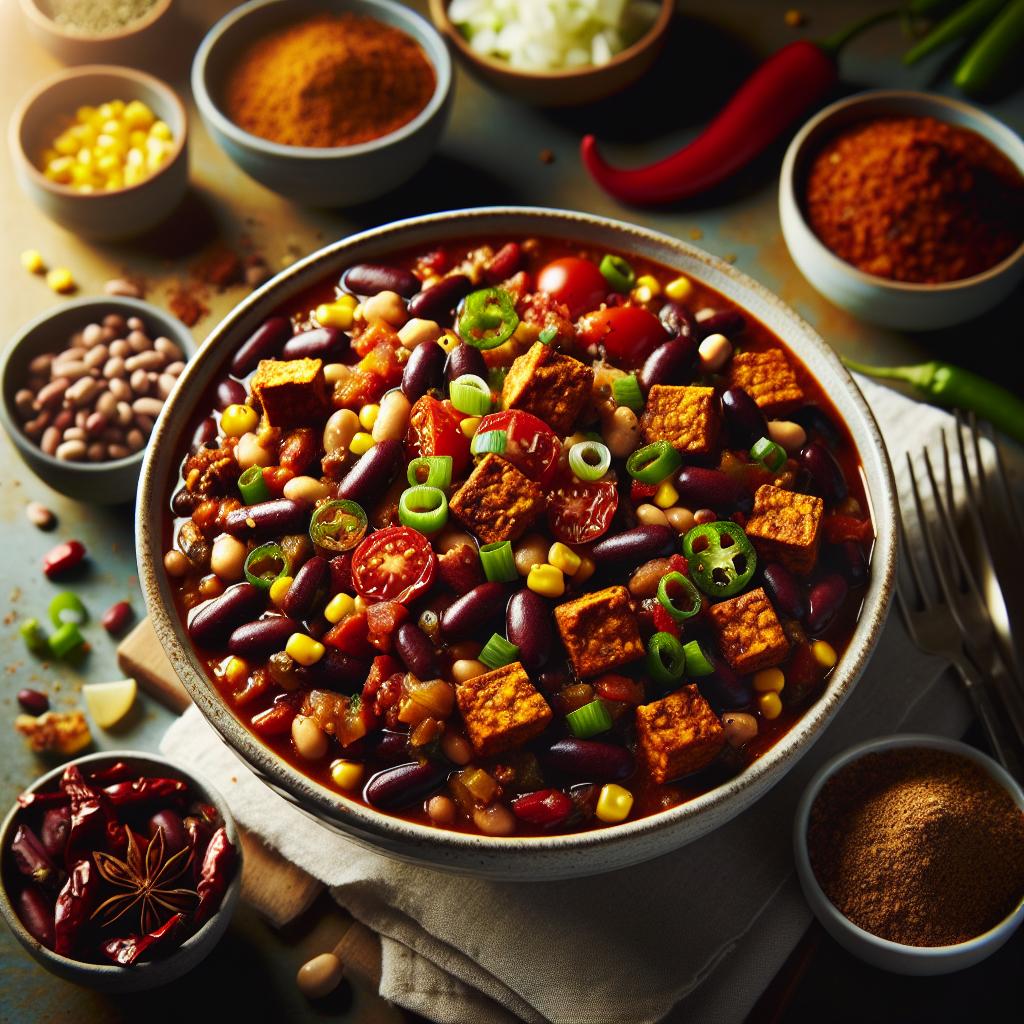 spicy tempeh chili