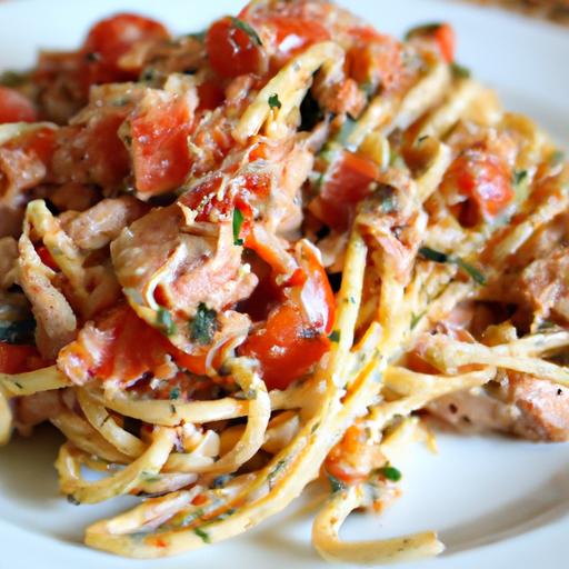 spicy tuna linguine