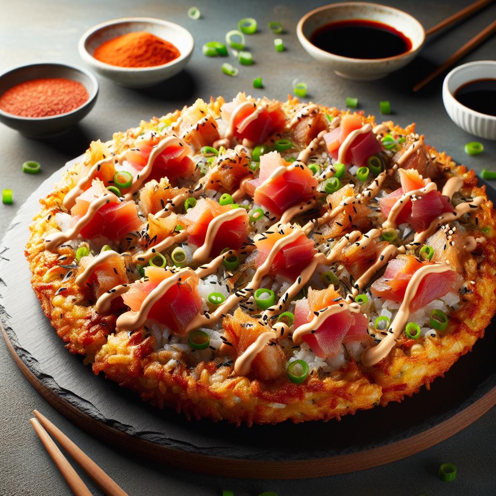 Spicy Tuna Sushi Pizza