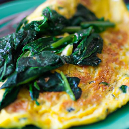 Spinach and Cheddar Omelette