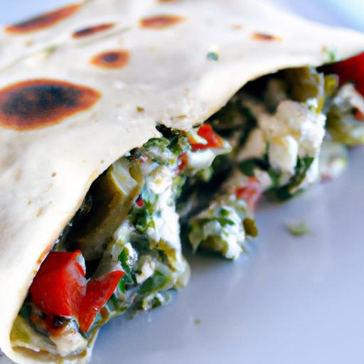 Spinach and Feta Burrito