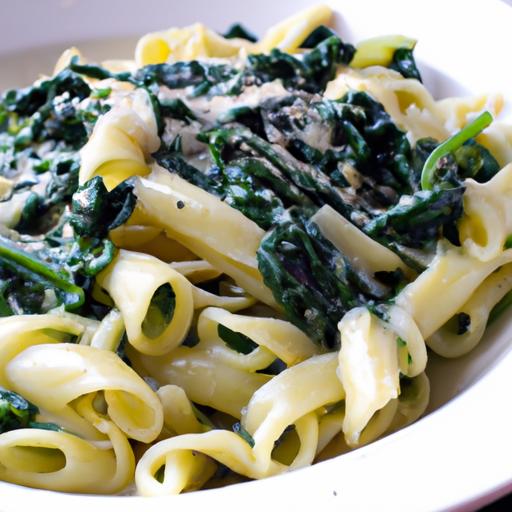 spinach and gorgonzola pasta