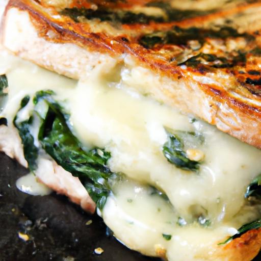 spinach and gouda grilled cheese