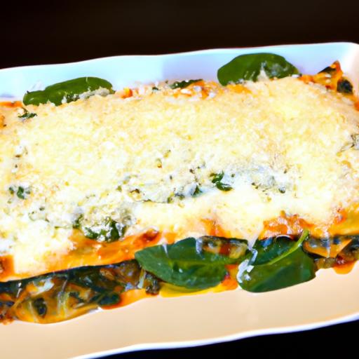 Spinach and Mushroom Lasagna