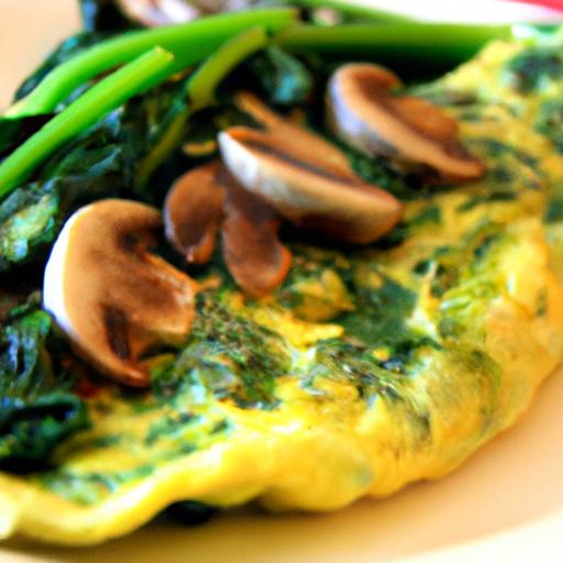 Spinach and Mushroom Omelette