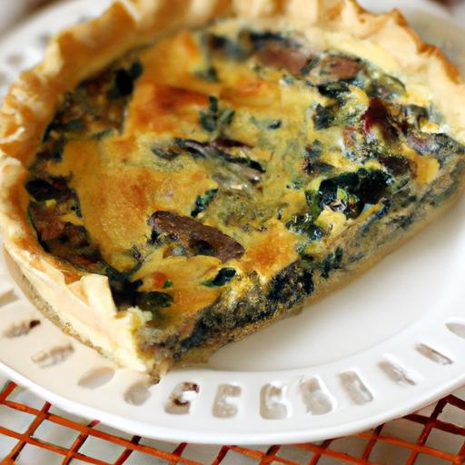 Spinach and Mushroom Quiche