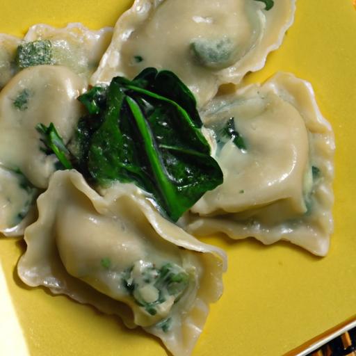 Spinach and Mushroom Ravioli