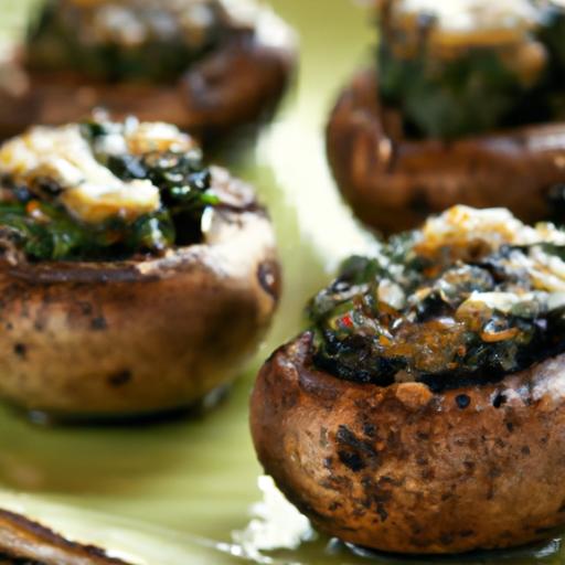 Spinach and Parmesan Stuffed Mushrooms