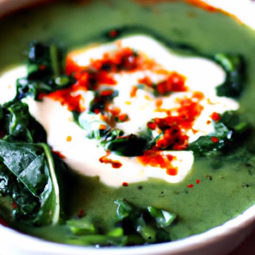 spinach and red pepper soup