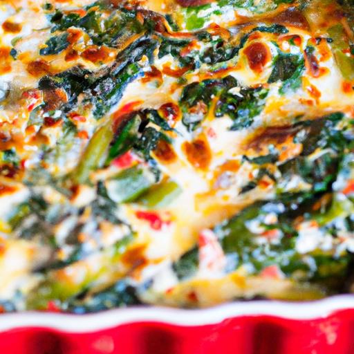 spinach and tomato gratin