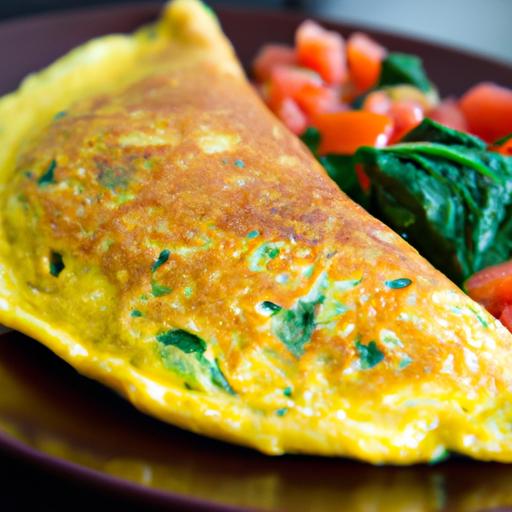 Spinach and Tomato Omelette