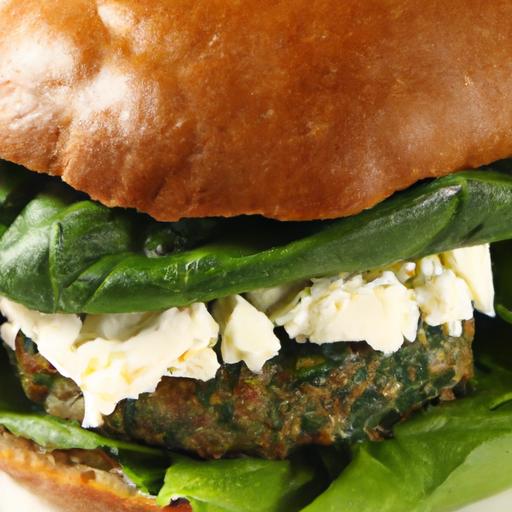 spinach feta burger