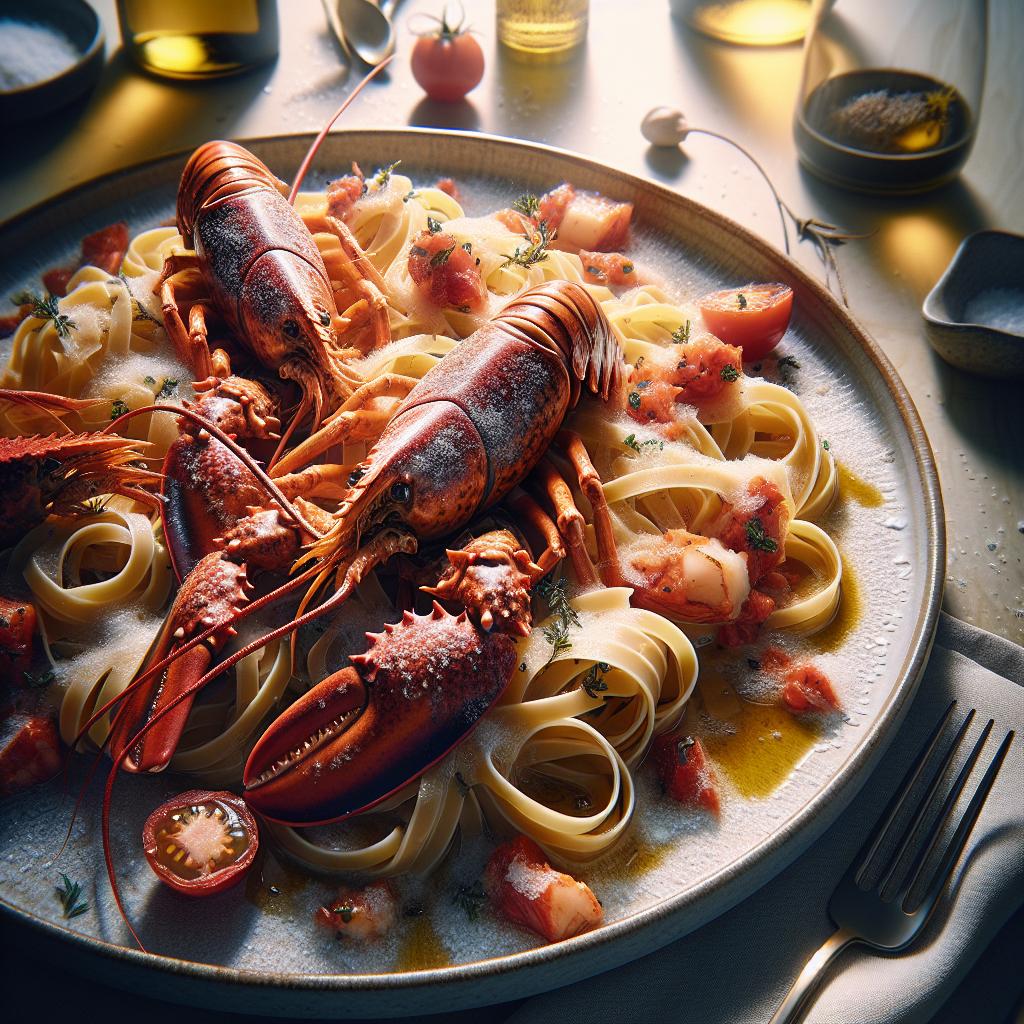 spiny lobster tagliatelle