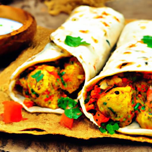 Sri Lankan Fish Curry Wraps