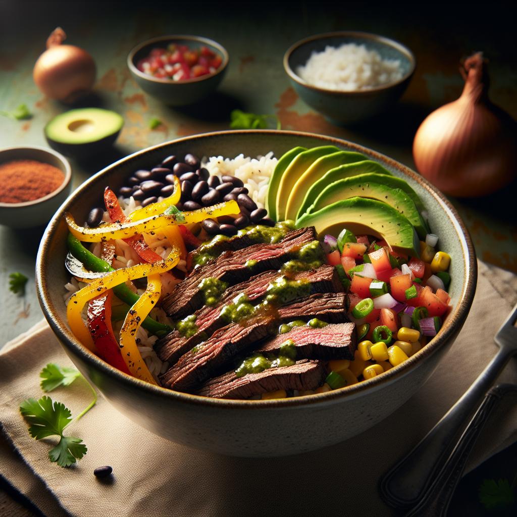 steak fajita bowls