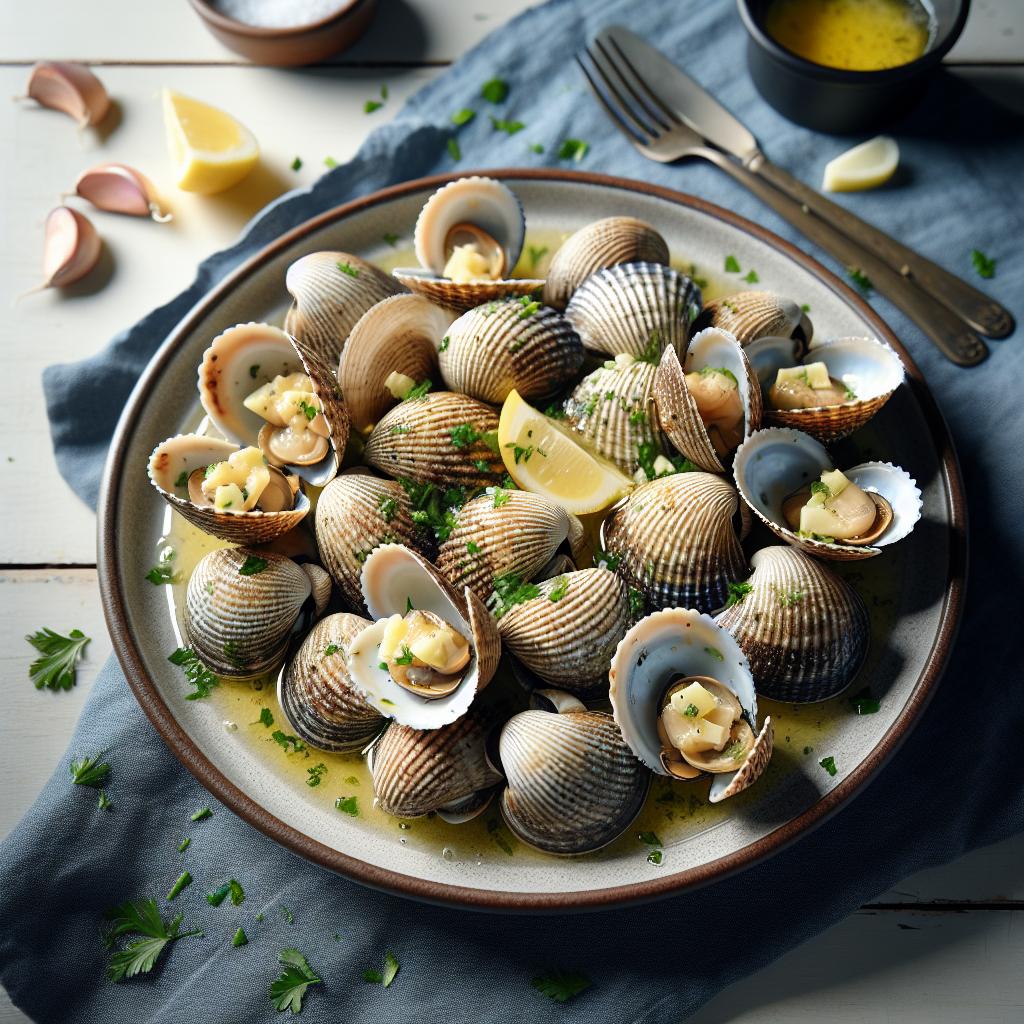 steamed clams with garlic butter