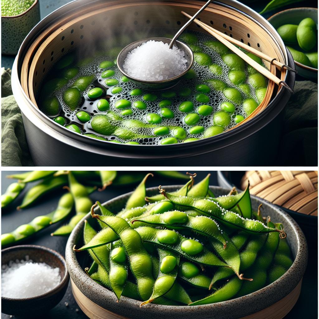 steamed edamame