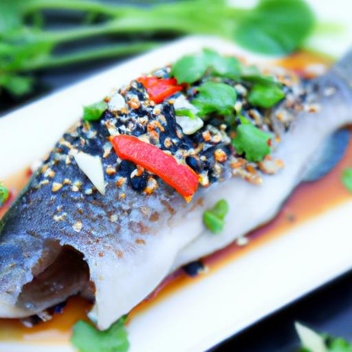 steamed fish with soy sauce and ginger