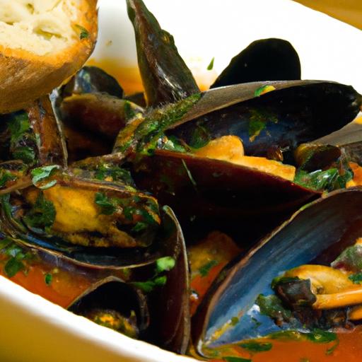 steamed mussels with chorizo