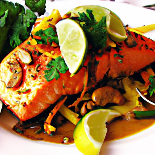 steelhead with coconut curry