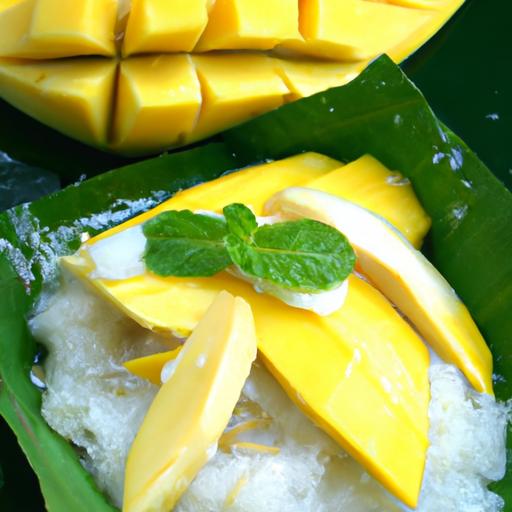 Sticky Rice and Mango Wraps