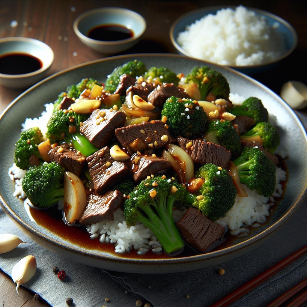 stir fried beef with broccoli