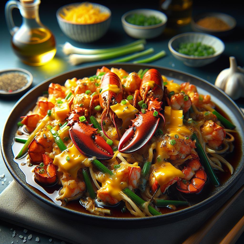 stir fried cheese lobster