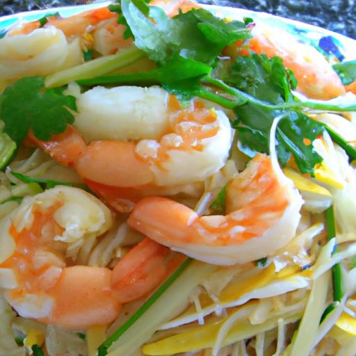 stir fried rice noodles with shrimp