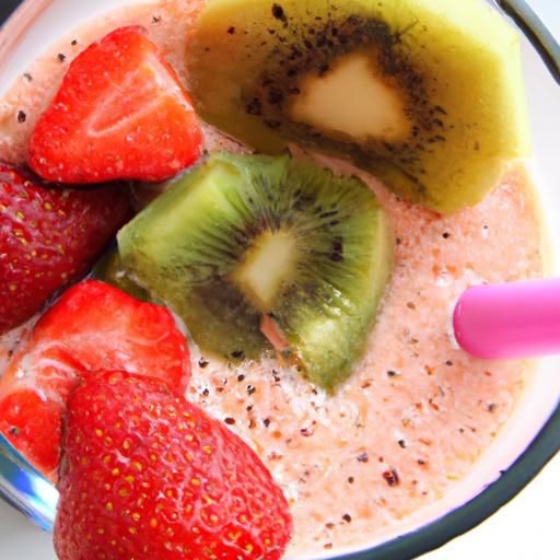 strawberry kiwi protein shake