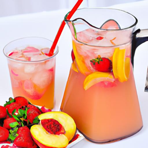 strawberry peach lemonade