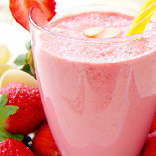 Strawberry Rhubarb Protein Shake