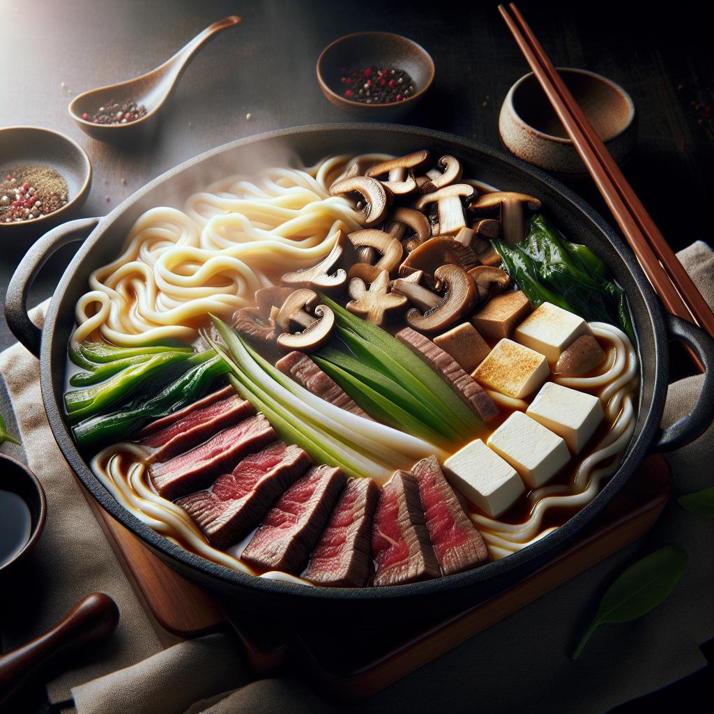 sukiyaki (japanese hot pot)