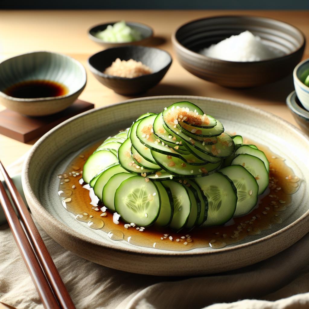 sunomono (vinegar cucumber salad)