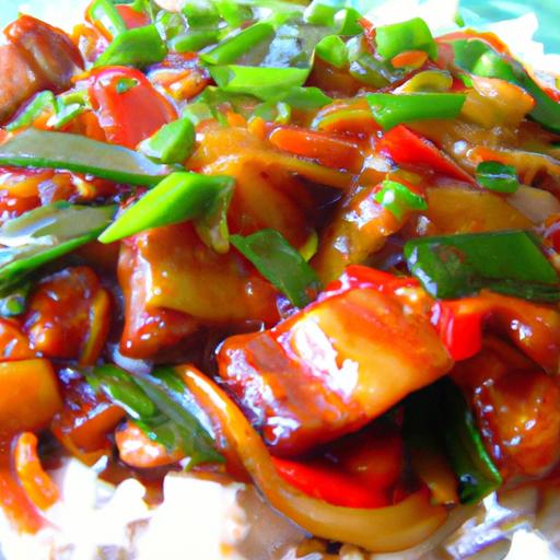 sweet and sour pork stir fry