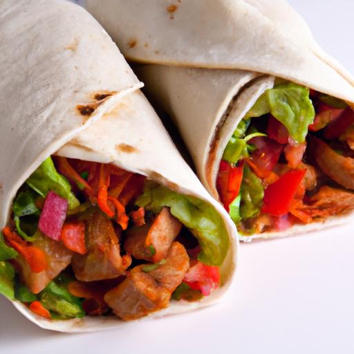 sweet and sour tempeh wraps