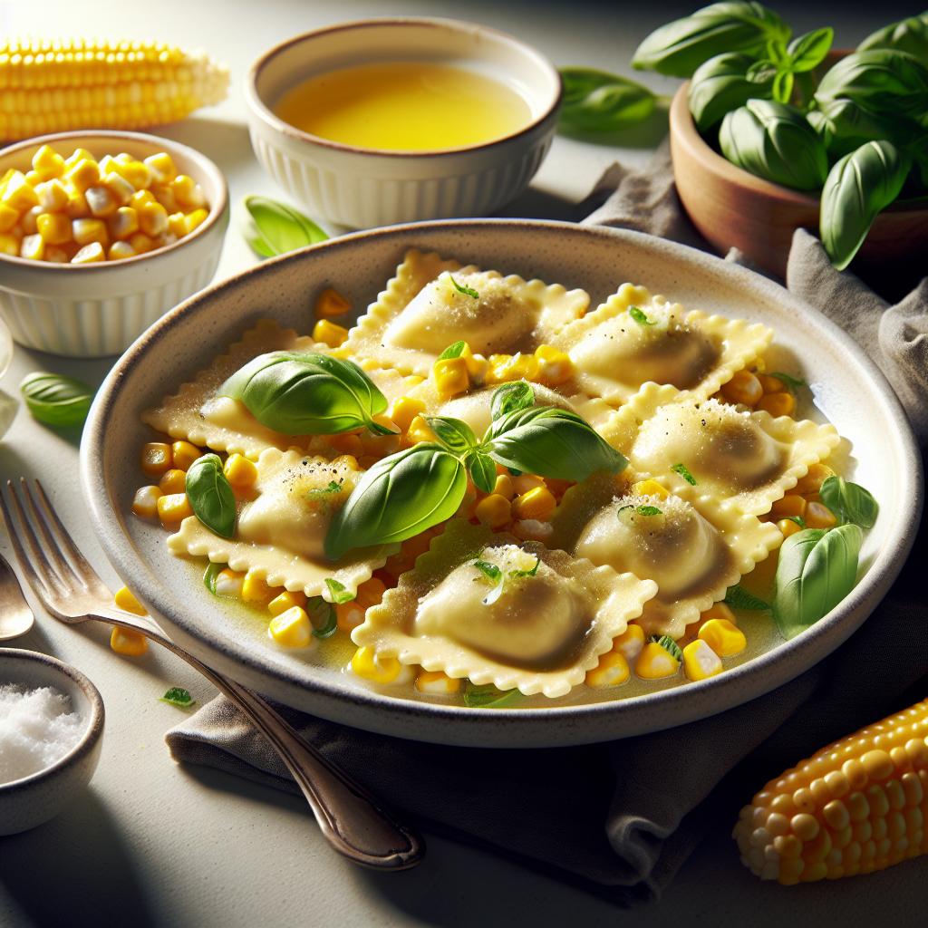 Sweet Corn Ravioli