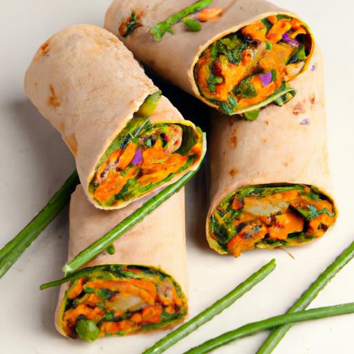 Sweet Potato and Ginger Wraps